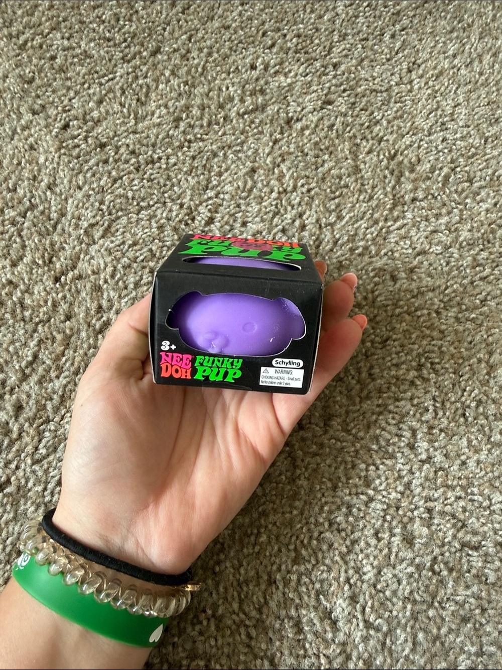 Nee Doh Funky Pup Purple Squish Toy